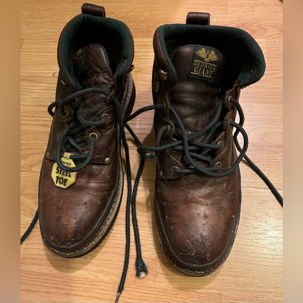 Mens steel toe ankle boots
